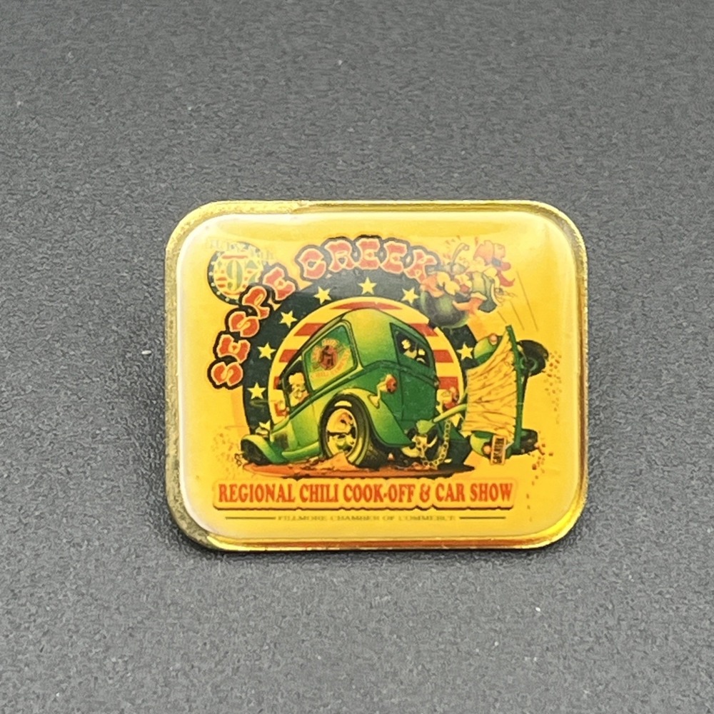 Sespe Creek Regional Chili Cook-Off &‎ Car Show California Lapel Hat Pin